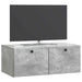 Oglindă TV montată pe perete Gri Beton 78,5 x 41 x 30 cm - WALTI WALTI