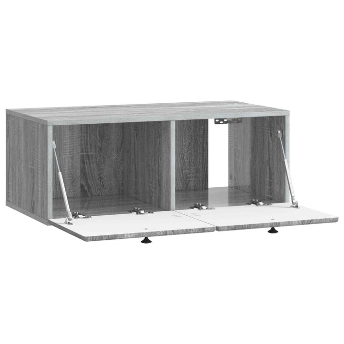 Oglindă TV montată pe perete Sonoma gri 78,5 x 41 x 30 cm - WALTI WALTI