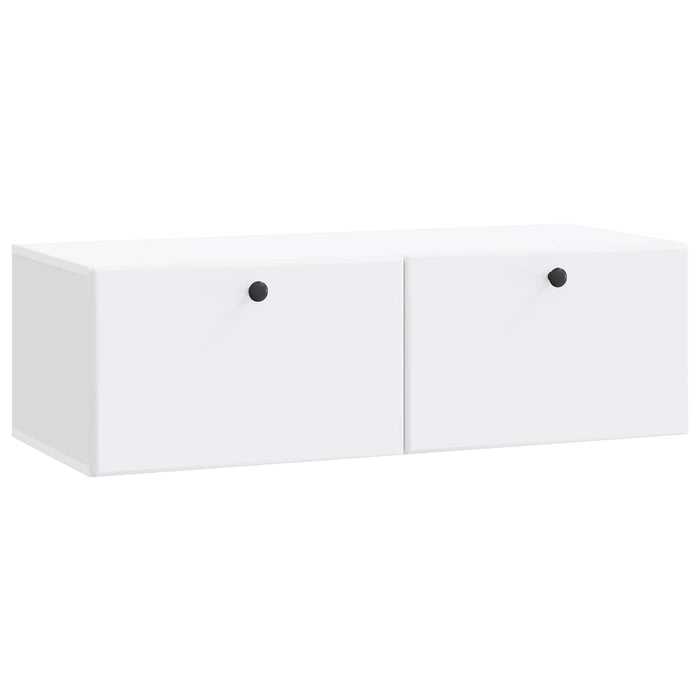 Oglindă TV montată pe perete 98 x 41 x 30 cm Alb Lemn prelucrat - WALTI WALTI