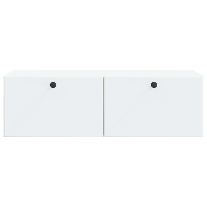 Oglindă TV montată pe perete 98 x 41 x 30 cm Alb Lemn prelucrat - WALTI WALTI