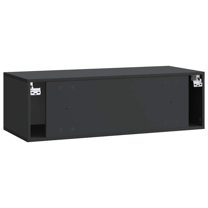 Oglindă TV montată pe perete Pe perete Negru 98 x 41 x 30 cm - WALTI WALTI