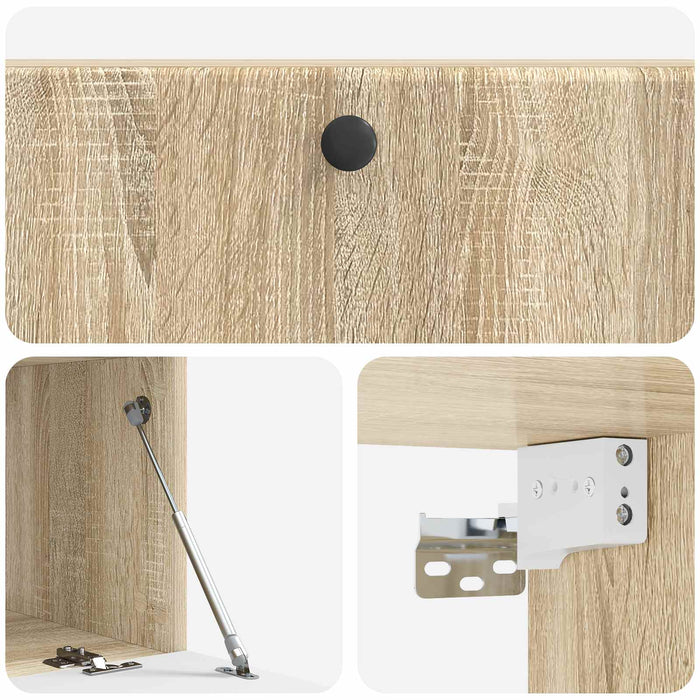 Oglindă TV montată pe perete Stejar Sonoma 98 x 41 x 30 cm - WALTI WALTI