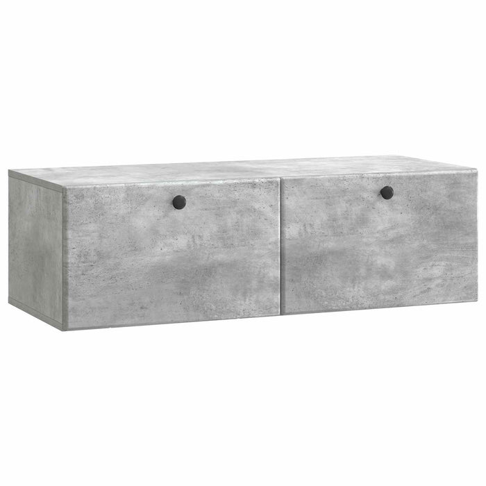 Oglindă TV montată pe perete Gri Beton 98 x 41 x 30 cm - WALTI WALTI