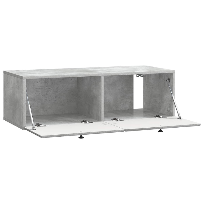 Oglindă TV montată pe perete Gri Beton 98 x 41 x 30 cm - WALTI WALTI