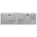 Oglindă TV montată pe perete Gri Beton 98 x 41 x 30 cm - WALTI WALTI