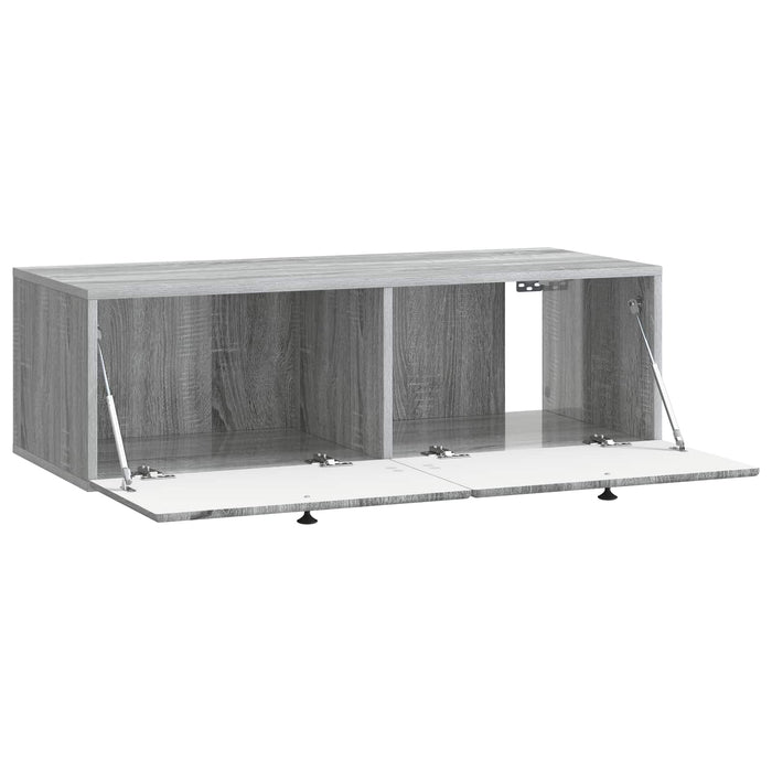 Oglindă TV montată pe perete Sonoma gri 98 x 41 x 30 cm - WALTI WALTI