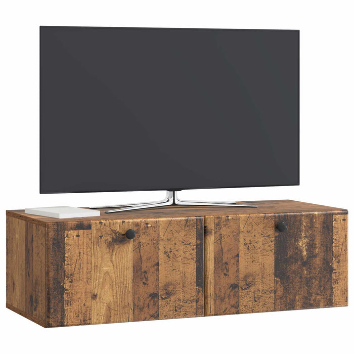 Oglindă TV montată pe perete Lemn vechi 98 x 41 x 30 cm - WALTI WALTI