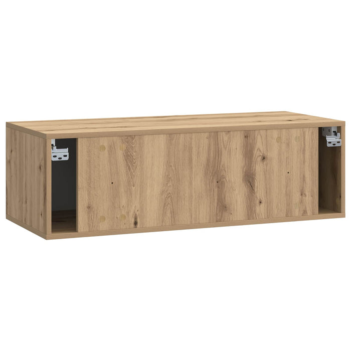 Oglindă TV montată pe perete Stejar Artizanal 98 x 41 x 30 cm - WALTI WALTI