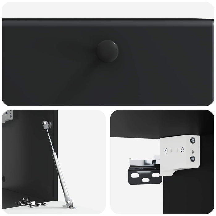 Oglindă TV montată pe perete Pe perete Negru 59,5 x 31 x 30 cm - WALTI WALTI