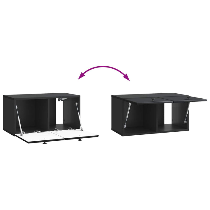Oglindă TV montată pe perete Pe perete Negru 59,5 x 31 x 30 cm - WALTI WALTI