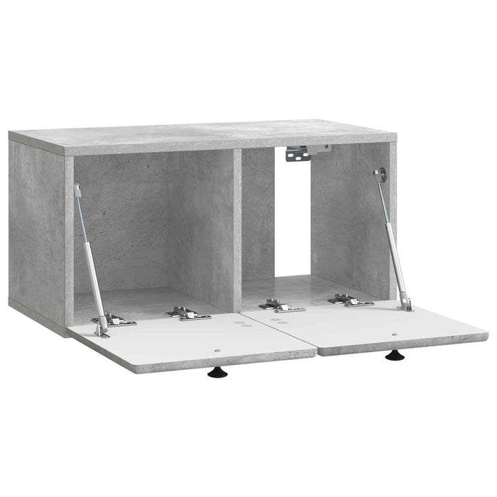 Oglindă TV montată pe perete Gri Beton 59,5 x 31 x 30 cm - WALTI WALTI