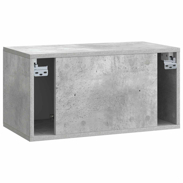Oglindă TV montată pe perete Gri Beton 59,5 x 31 x 30 cm - WALTI WALTI