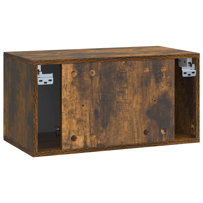 Oglindă TV montată pe perete Stejar fumuriu 59,5 x 31 x 30 cm - WALTI WALTI