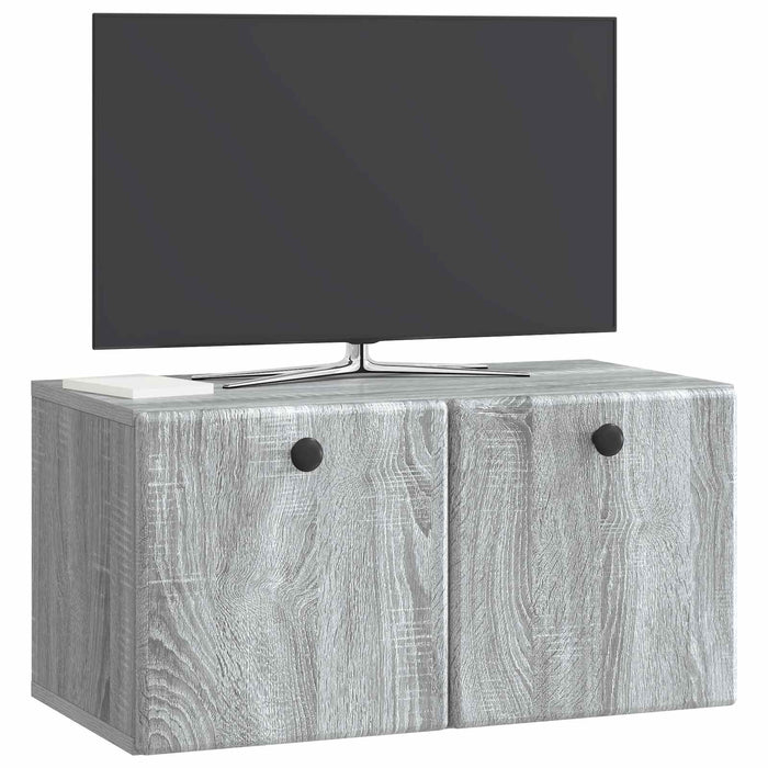 Oglindă TV montată pe perete Sonoma gri 59,5 x 31 x 30 cm - WALTI WALTI