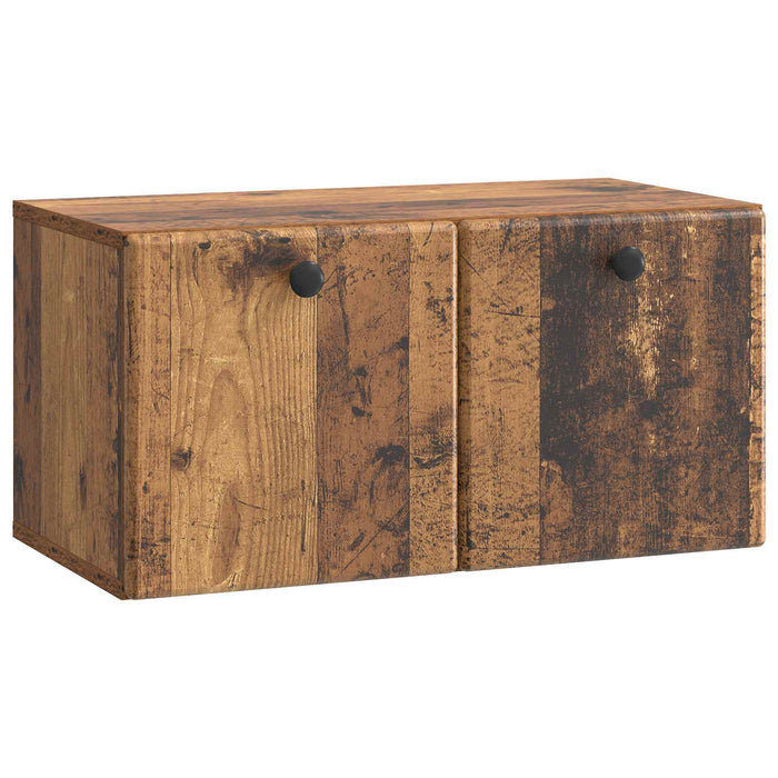 Oglindă TV montată pe perete 59,5 x 31 x 30 cm Lemn vechi - WALTI WALTI