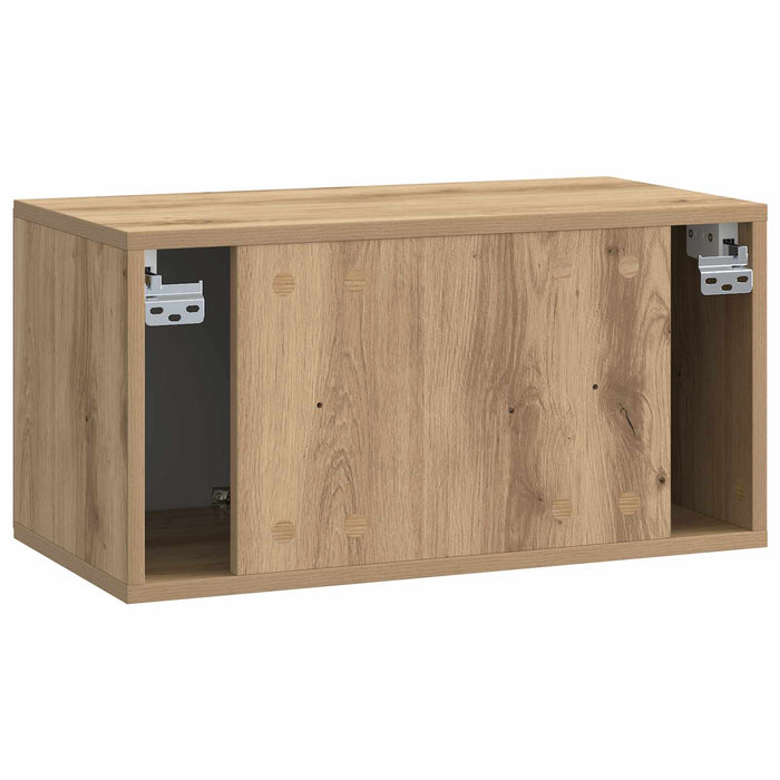 Oglindă TV montată pe perete Stejar Artizanal 59,5 x 31 x 30 cm - WALTI WALTI