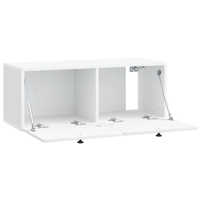Oglindă TV montată pe perete 78,5 x 31 x 30 cm Alb - WALTI WALTI