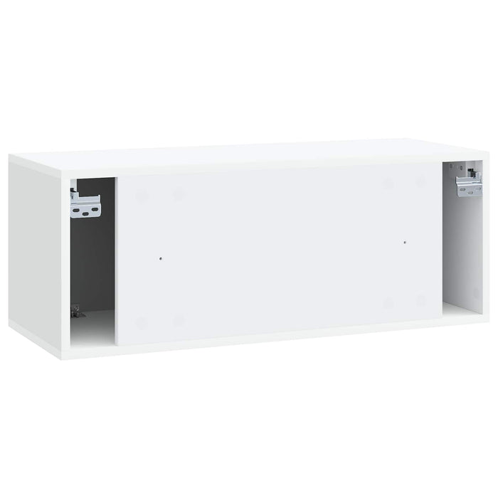 Oglindă TV montată pe perete 78,5 x 31 x 30 cm Alb - WALTI WALTI