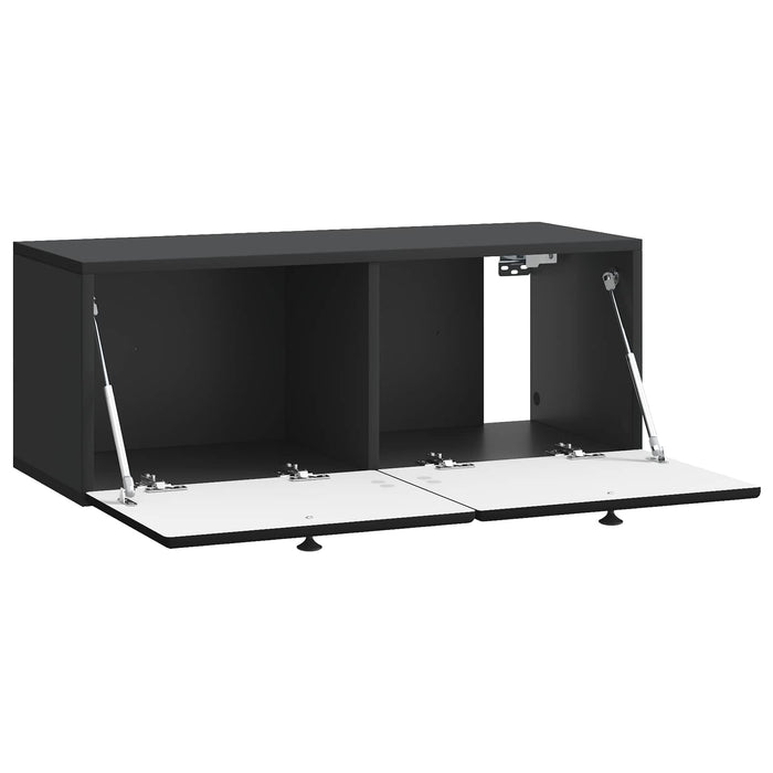 Oglindă TV montată pe perete Pe perete Negru 78,5 x 31 x 30 cm - WALTI WALTI