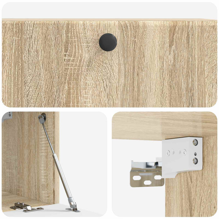 Oglindă TV montată pe perete Stejar Sonoma 78,5 x 31 x 30 cm - WALTI WALTI