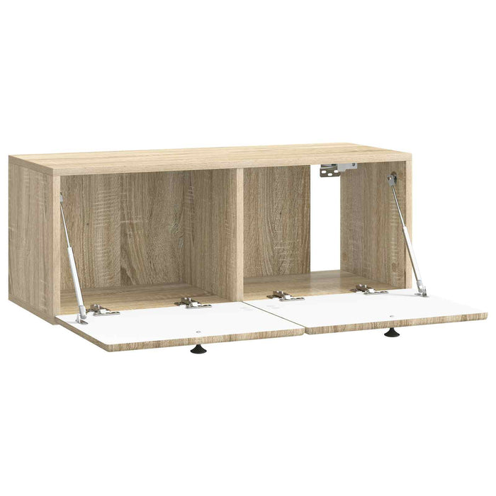 Oglindă TV montată pe perete Stejar Sonoma 78,5 x 31 x 30 cm - WALTI WALTI