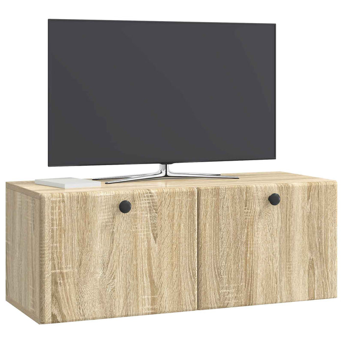 Oglindă TV montată pe perete Stejar Sonoma 78,5 x 31 x 30 cm - WALTI WALTI