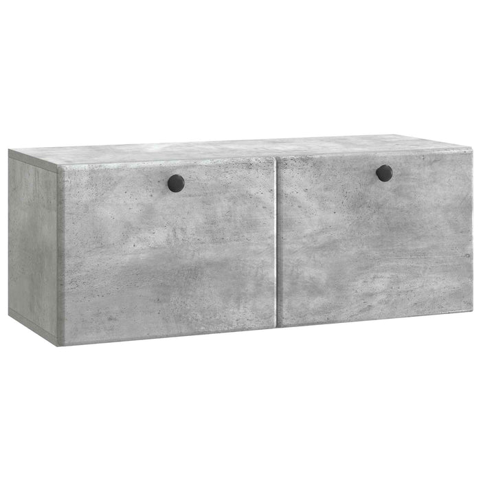 Oglindă TV montată pe perete Gri Beton 78,5 x 31 x 30 cm - WALTI WALTI