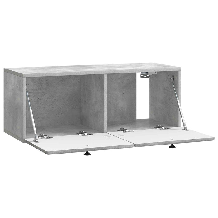 Oglindă TV montată pe perete Gri Beton 78,5 x 31 x 30 cm - WALTI WALTI
