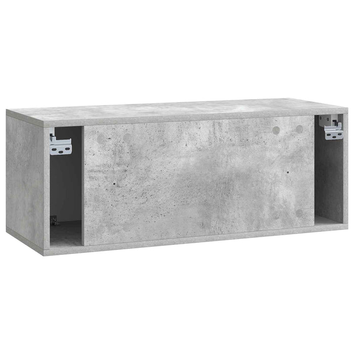 Oglindă TV montată pe perete Gri Beton 78,5 x 31 x 30 cm - WALTI WALTI