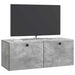Oglindă TV montată pe perete Gri Beton 78,5 x 31 x 30 cm - WALTI WALTI