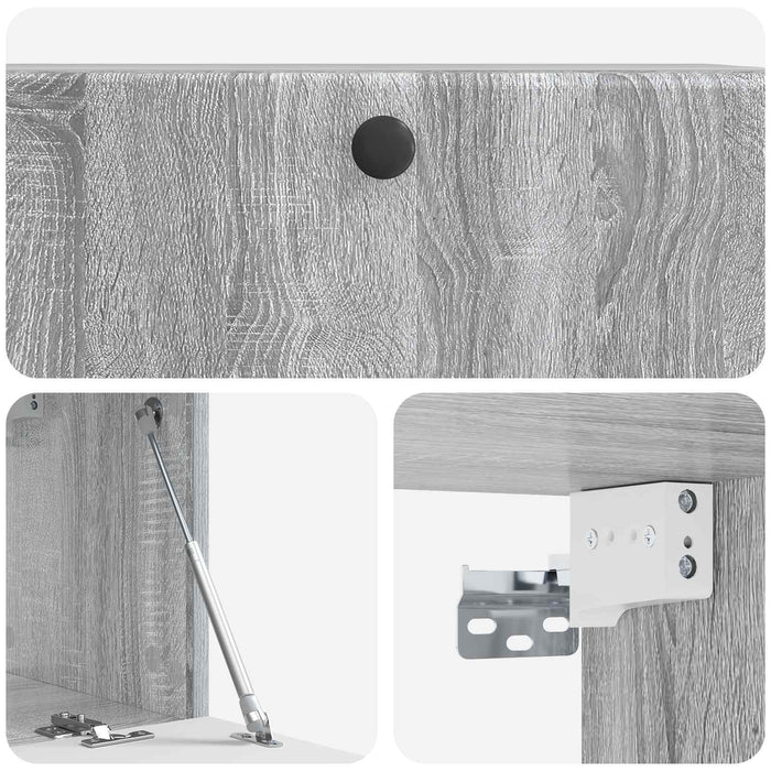 Oglindă TV montată pe perete Sonoma gri 78,5 x 31 x 30 cm - WALTI WALTI