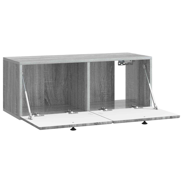 Oglindă TV montată pe perete Sonoma gri 78,5 x 31 x 30 cm - WALTI WALTI