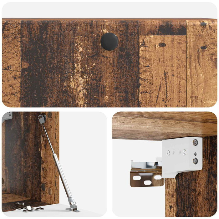 Oglindă TV montată pe perete Lemn vechi 78,5 x 31 x 30 cm - WALTI WALTI