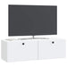 Oglindă TV montată pe perete 98 x 31 x 30 cm Alb Lemn prelucrat - WALTI WALTI