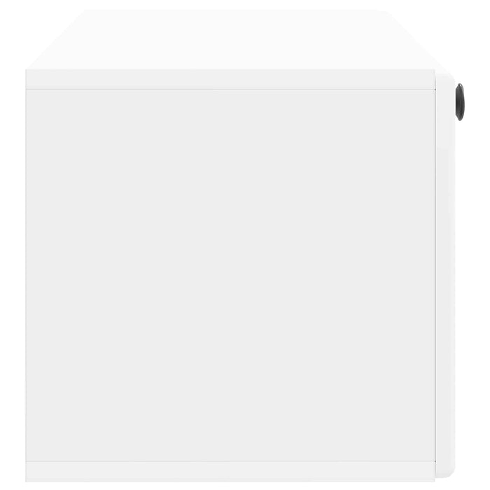Oglindă TV montată pe perete 98 x 31 x 30 cm Alb Lemn prelucrat - WALTI WALTI
