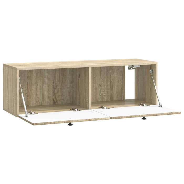 Oglindă TV montată pe perete Stejar Sonoma 98 x 31 x 30 cm - WALTI WALTI