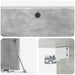 Oglindă TV montată pe perete Gri Beton 98 x 31 x 30 cm - WALTI WALTI