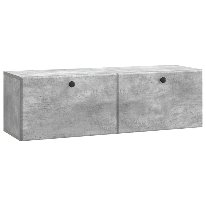Oglindă TV montată pe perete Gri Beton 98 x 31 x 30 cm - WALTI WALTI