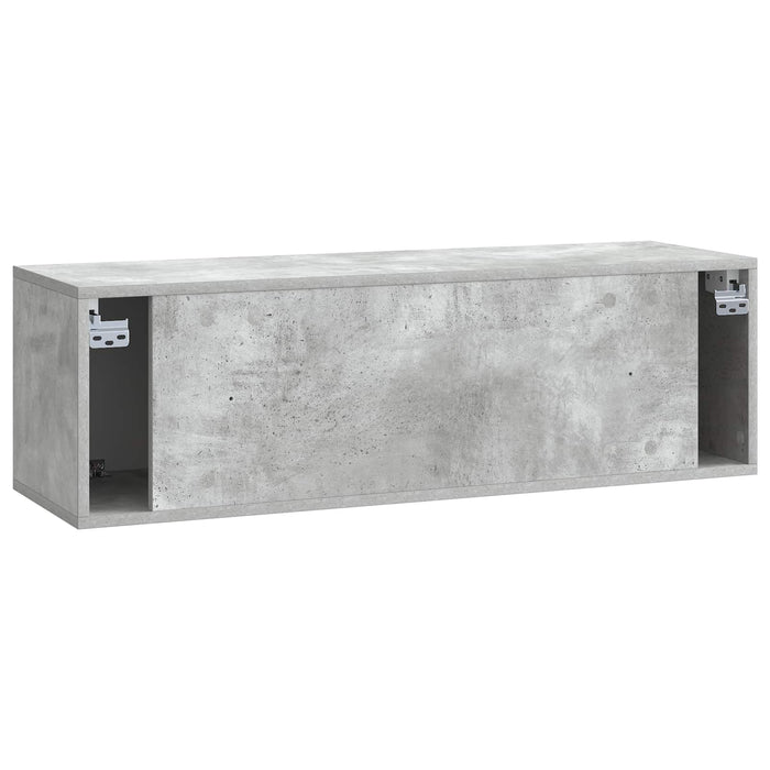 Oglindă TV montată pe perete Gri Beton 98 x 31 x 30 cm - WALTI WALTI