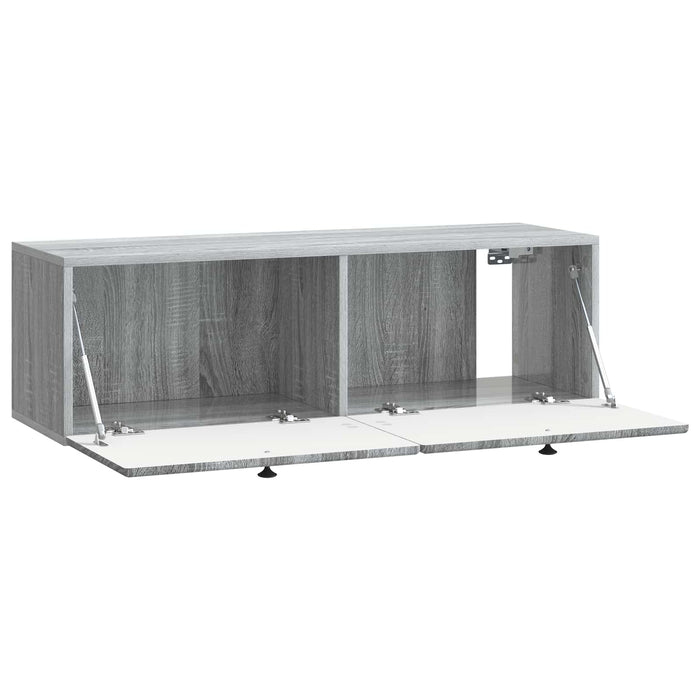 Oglindă TV montată pe perete Sonoma gri 98 x 31 x 30 cm - WALTI WALTI