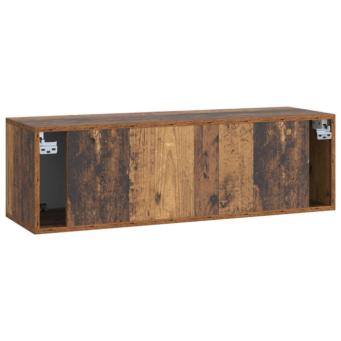 Oglindă TV montată pe perete Lemn vechi 98 x 31 x 30 cm - WALTI WALTI