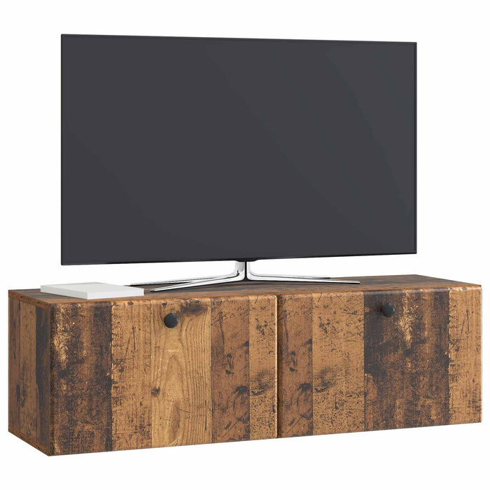 Oglindă TV montată pe perete Lemn vechi 98 x 31 x 30 cm - WALTI WALTI