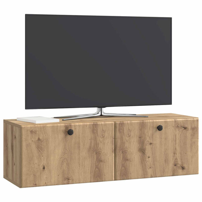 Oglindă TV montată pe perete Stejar Artizanal 98 x 31 x 30 cm - WALTI WALTI