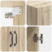 Dulap montat pe perete Stejar Sonoma 66 x 34,5 x 90 cm - WALTI WALTI