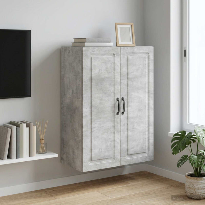 Dulap montat pe perete Gri Beton 66 x 34,5 x 90 cm - WALTI WALTI