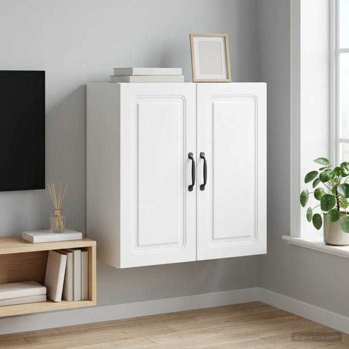 Dulap montat pe perete Alb 59 x 31 x 60 cm Lemn prelucrat - WALTI WALTI
