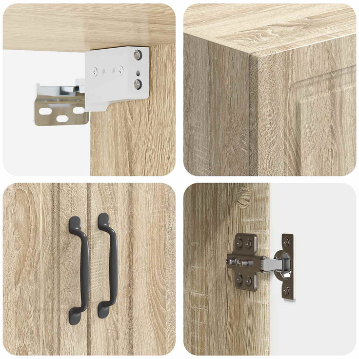 Dulap montat pe perete Stejar Sonoma 59 x 31 x 60 cm - WALTI WALTI