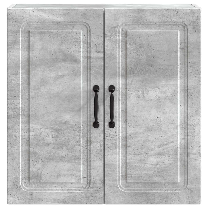 Dulap montat pe perete Gri Beton 59 x 31 x 60 cm Lemn prelucrat - WALTI WALTI