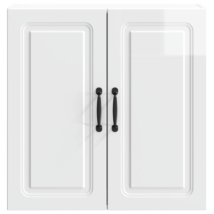 Dulap montat pe perete Alb foarte lucios 59 x 31 x 60 cm - WALTI WALTI