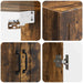 Dulap montat pe perete Stejar fumuriu 59 x 31 x 60 cm - WALTI WALTI
